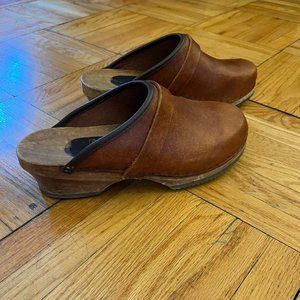 Wooden Clog Slip Ons